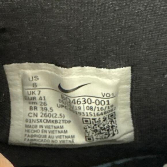 NIKE Kyrie 6 "Jet Black White' Sneakers Size 8 - Picture 6 of 8